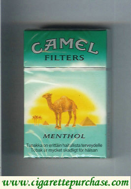 Camel with sun Menthol Filters cigarettes hard box